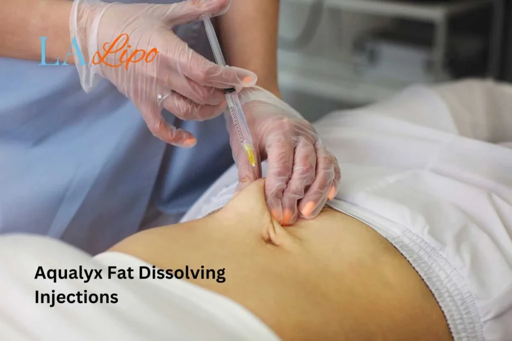 woman having fat dissolving injections Worcester Park in the stomach