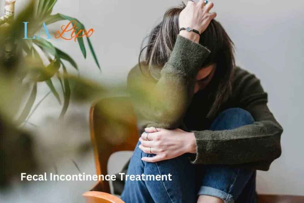 woman worried about fecal incontinence diet Worcester Park
