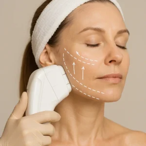 Woman having HI-FU to reduce wrinkles call LA LIPO Worcester Park Now!