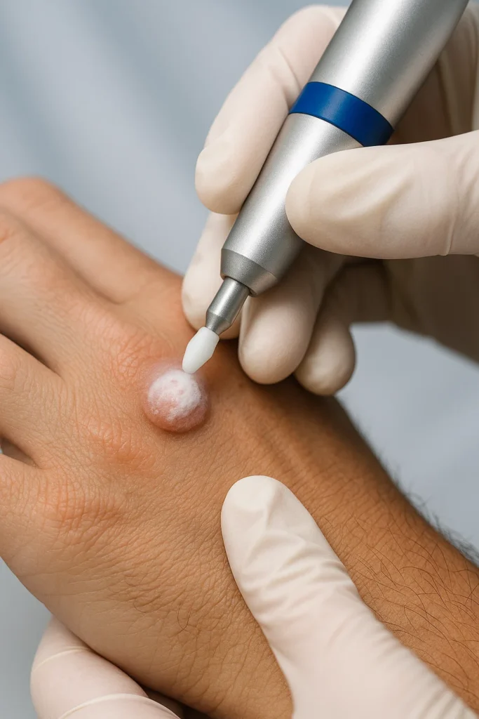 example of wart removal Worcester Park using cryopen