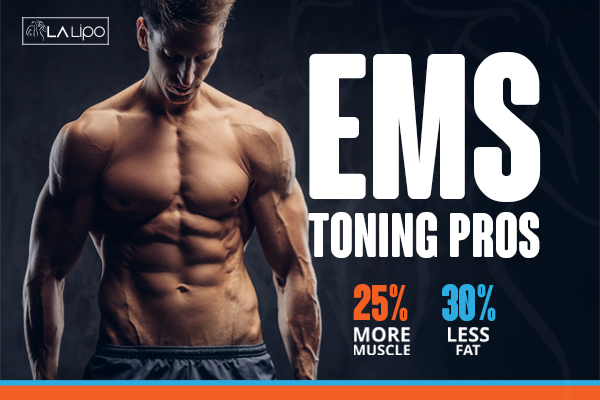 Image of man with sculpted stomach showing the fat loss and muscle gain of LA-EMS Body Sculpting Treatment Worcester Park